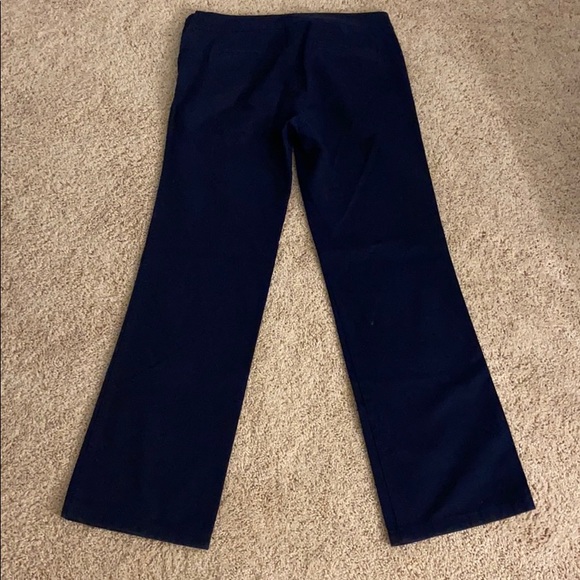 J. Crew Navy blue wide leg mid rise pants khakis size 2 - Picture 4 of 5